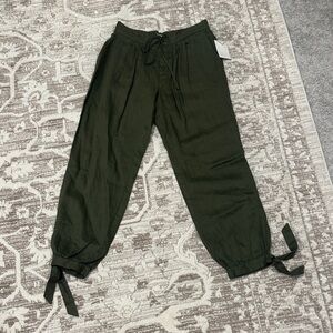 NWT Frame Green Linen Pants